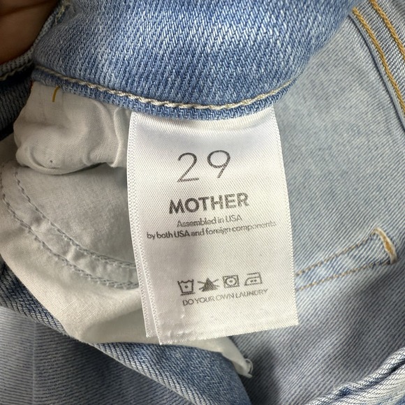 Mother Jeans The Tripper Flood Womens 29 Light Wash Limited Edition Button Fly - Picture 9 of 14